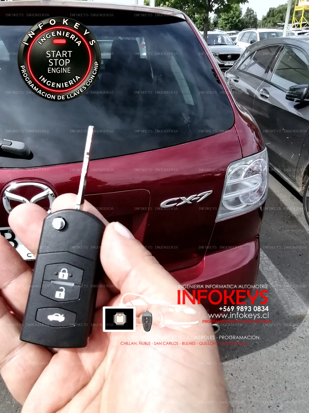 Desde Parral a Concepción: Confianza y Precisión en Copia de Llave para Mazda CX-7