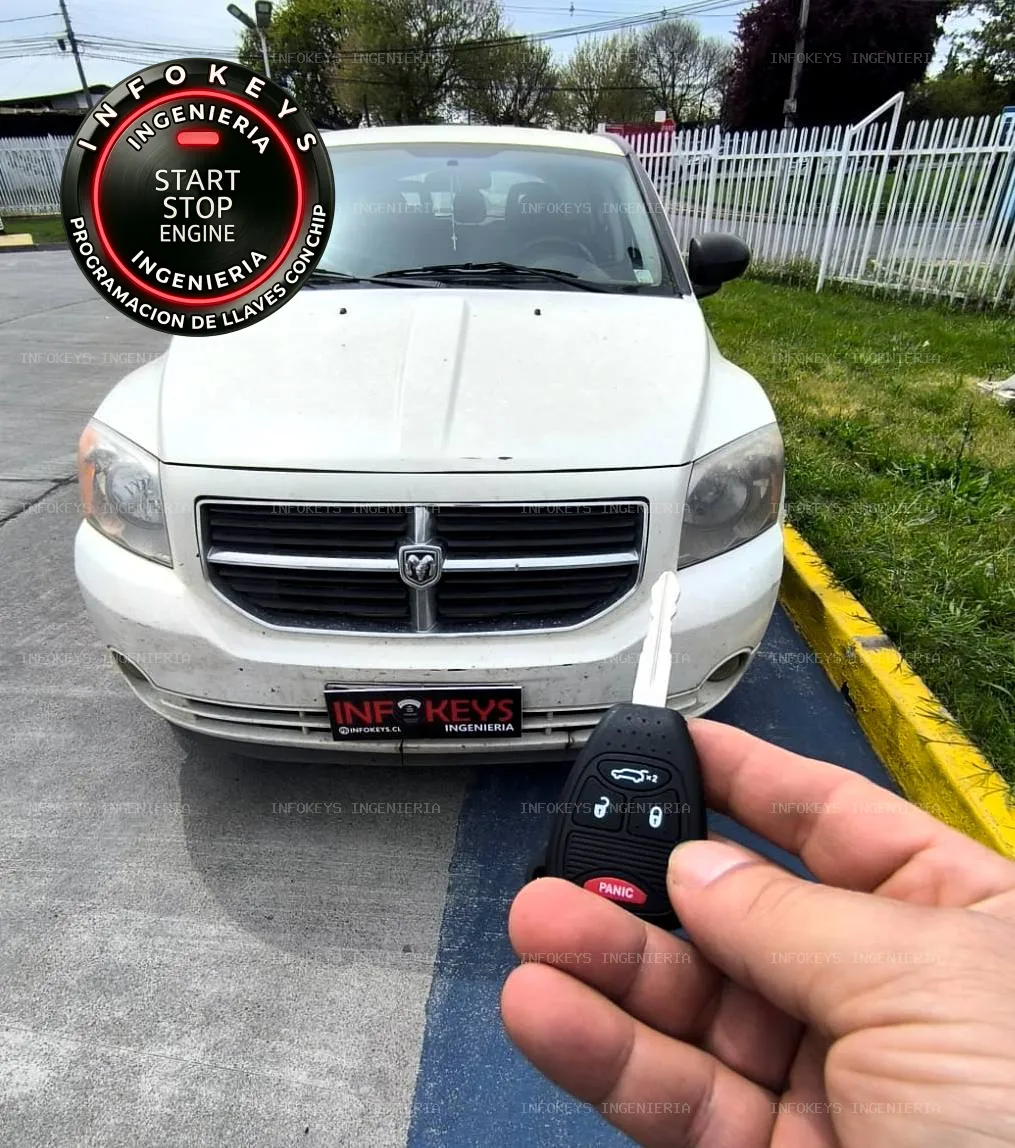 Dodge Caliber: Prevención Inteligente realizando copia de llave con chip