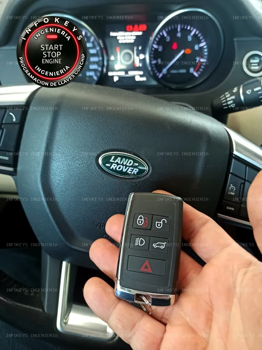 Emergencia en Land Rover Discovery Sport: PROGRAMACION DE SMART KEY MODELO ORIGINAL y Reparación Ultrasónica