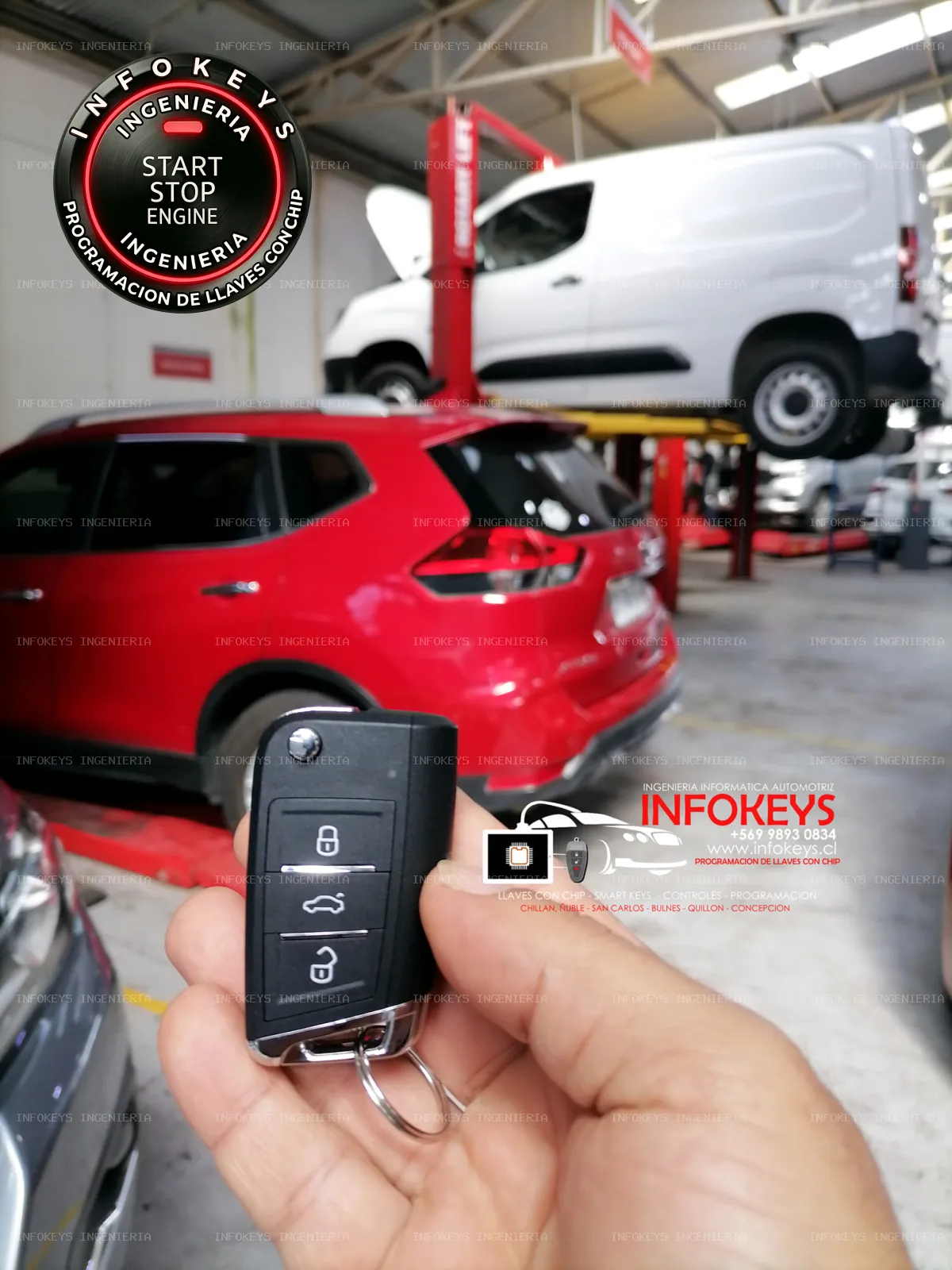 Estándar de Agencia: Copia de Llave con Chip para Nissan X-Trail 2020 (Transmisión Automática)