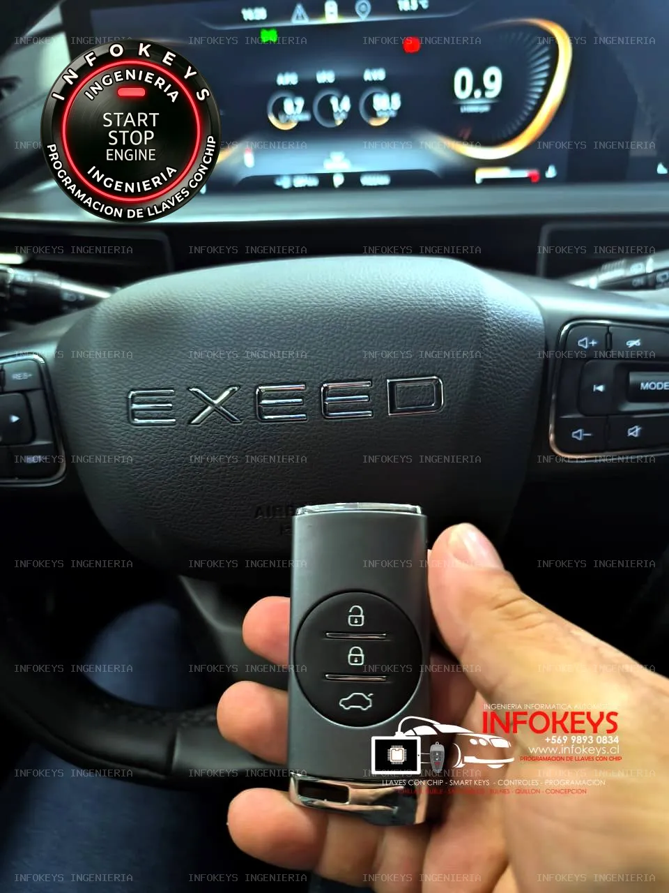 EXEED 2024: Emergencia de Alta Gama para Rent A Car con Smart Key Original