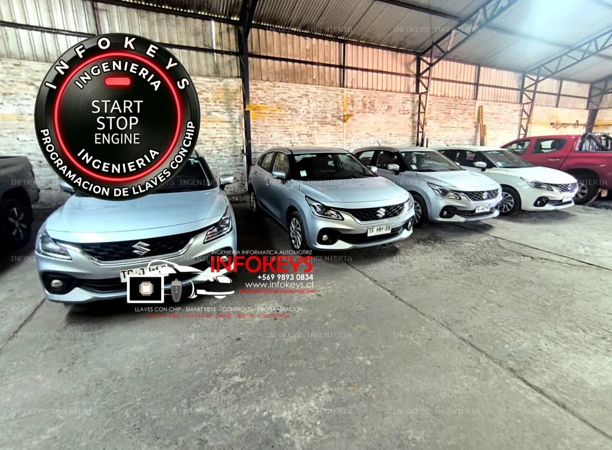 Gestión de Seguridad: 4 Suzuki New Baleno 2024 con Llaves Originales y Cambio de Combinación