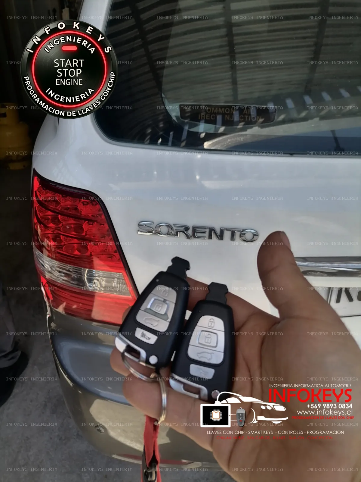 Kia Sorento (Importación Directa): Copia y Programación de Semi Smart Key