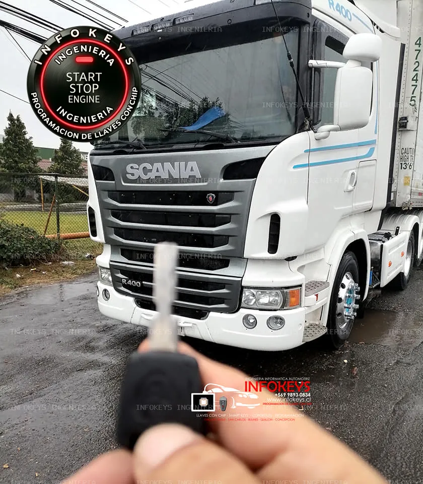 Logística Eficiente: Copia de Llave para Scania R400 en Ruta Santiago-Chillán