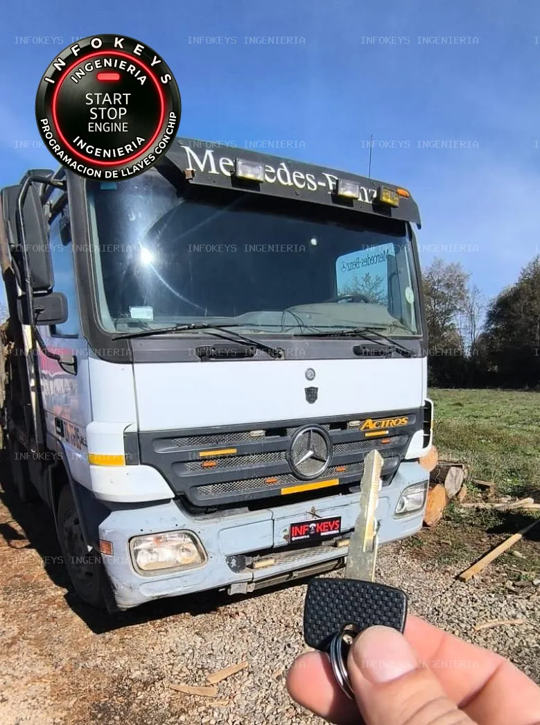 Precisión Técnica para la Ruta: Camión Mercedes-Benz Actros (Copia de llave)