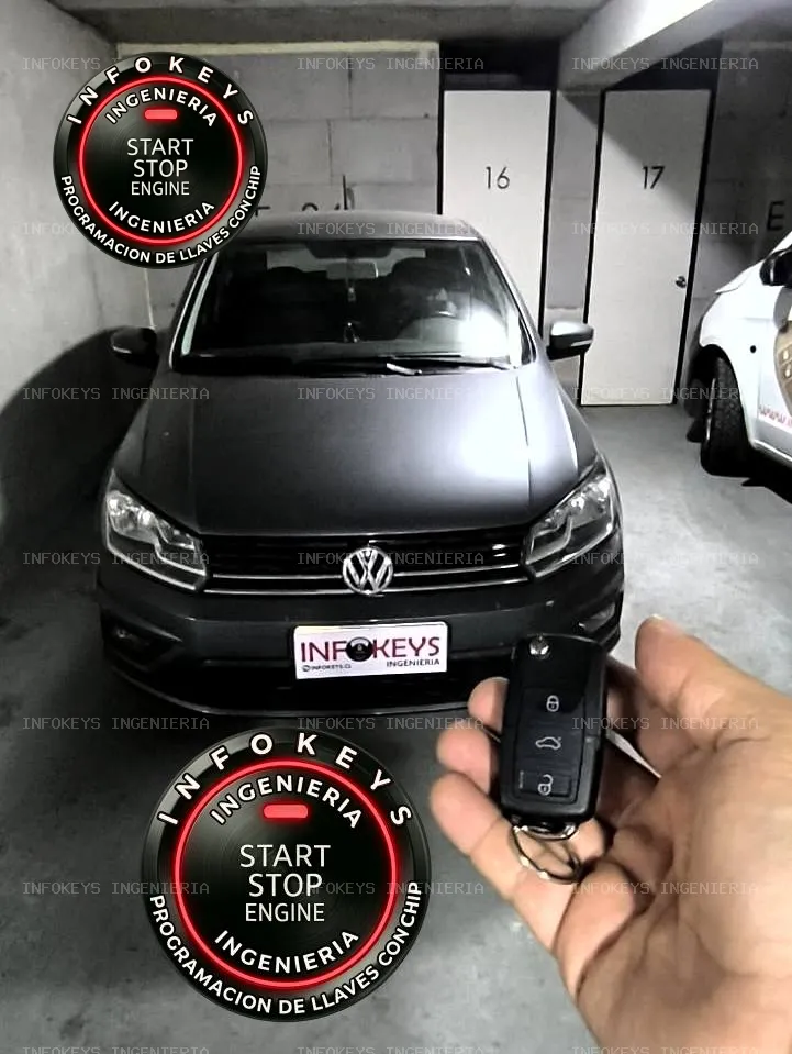 Programación y copia de llave con chip VW Gol 2022