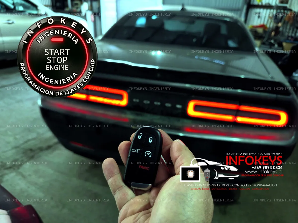 Rescate de un Ícono: Smart Key Original desde Cero para Dodge Challenger en Ñiquén