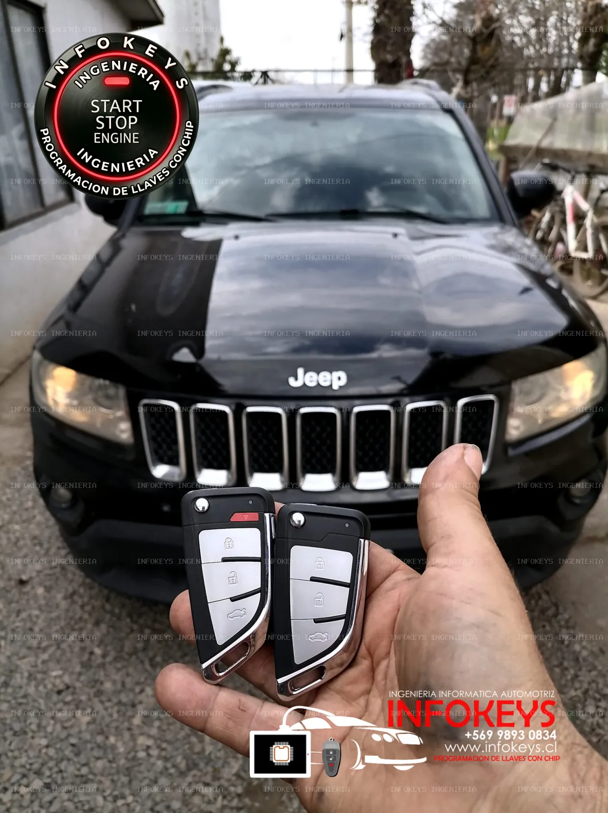Rescate en Bulnes: Llave desde Cero para Jeep Compass (All Keys Lost)