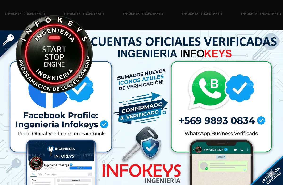 InfoKeys Ingeniería: Ciberseguridad Automotriz Respaldada por la Verificación Oficial de Meta (Insignia Azul)
